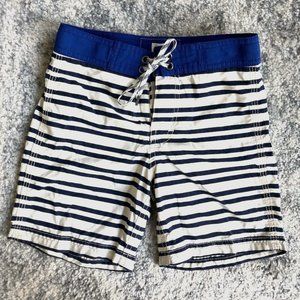 Kids J Crew stripe board shorts swim boys Crewcuts